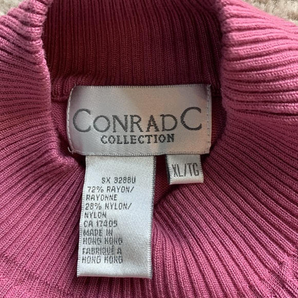 Conrad Collection Mauve Pink Sweater Size XL - Picture 3 of 3